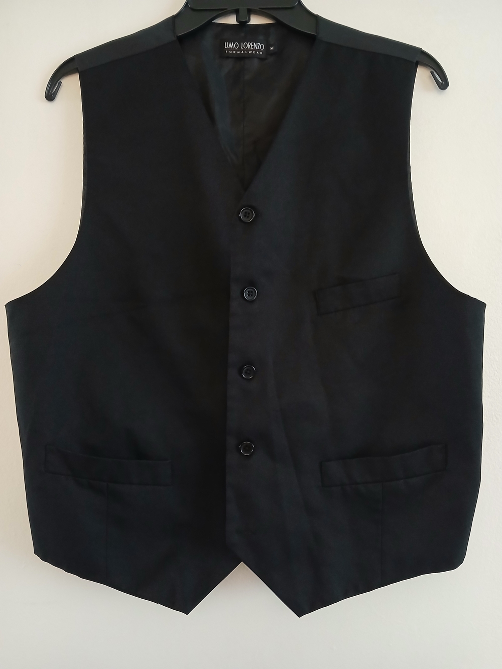 Lorenzo Black Men's Formal Vest Size M New $15